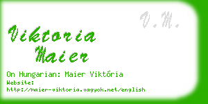 viktoria maier business card